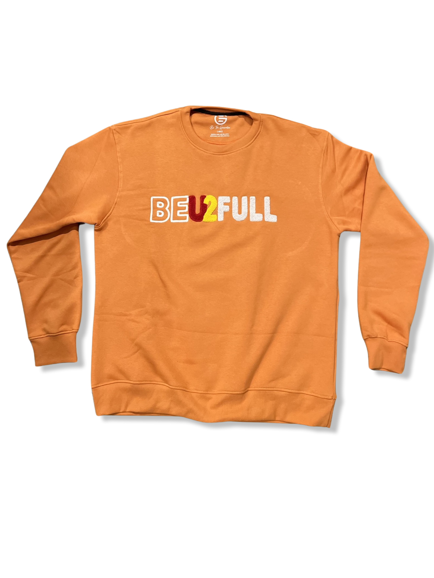 BEU2FULL Chenille Crewneck (Tangerine)