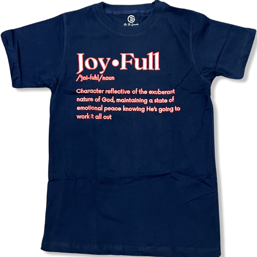 Navy Scarlet JoyFull Defined Tee