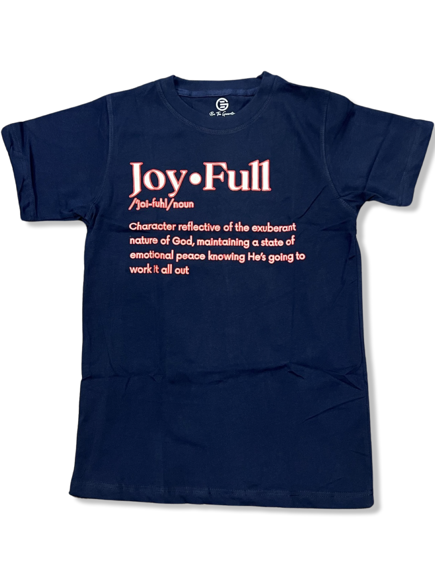 Navy Scarlet JoyFull Defined Tee