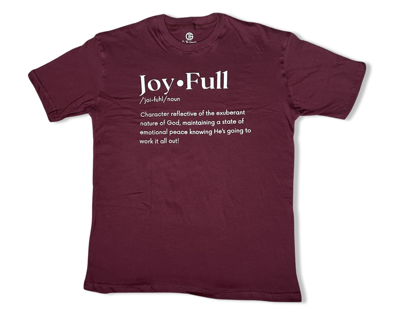 Maroon JoyFull Defined Tee (Clearance Rack Item)