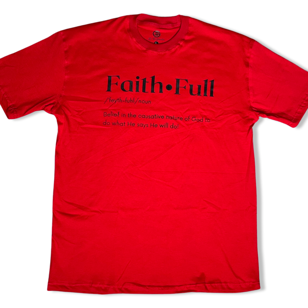 Red FaithFULL Defined Tee (Clearance Rack Item)