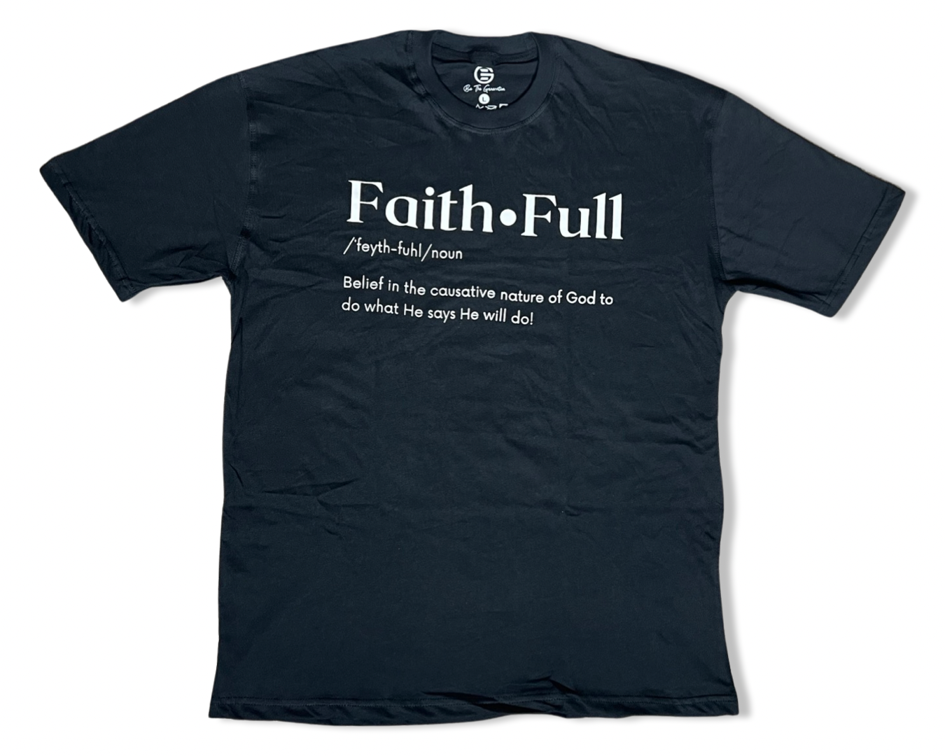 Black FaithFULL Defined Tee (Clearance Rack Item)