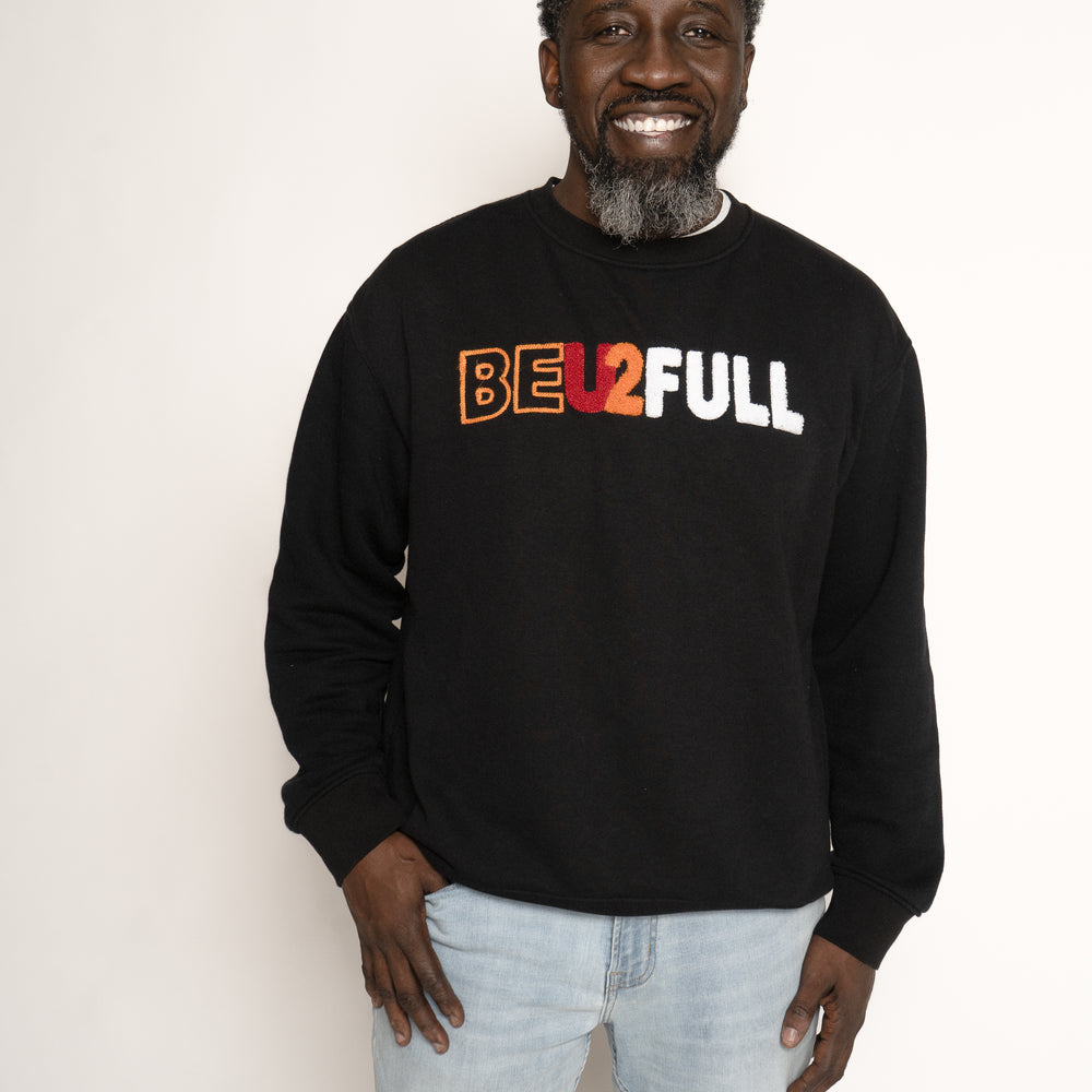 BEU2FULL Chenille Crewneck (Black)